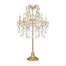 Axyaa Crystal Floor Lamp: Luxurious Lighting Fixture for Living Room, Bedroom, and Villa