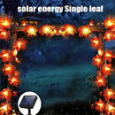 Axyaa Solar Maple Leaf Light String: Outdoor/Indoor Thanksgiving & Halloween Decoration