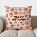 Axyaa Autumn Leaves & Berries Decorative Pillow Cover
