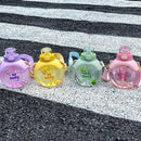 Axyaa 500ML Transparent Flat Water Bottle With Straw And Strap - BPA Free