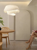 Axyaa Fabric LED Pendant Light - Nordic Designer Hanging Chandelier Fixture
