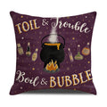 Axyaa Halloween Pillowcase 45x45 Demonic Funny Sofa Pillow Cover Linen Cushion Cover