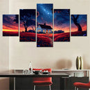 Axyaa Scenery Canvas Wall Art Landscape Nature Painting Interior Decor Framework