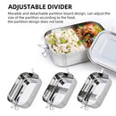 Axyaa Stainless Steel Insulated Square Lunch Box with Freshness Control