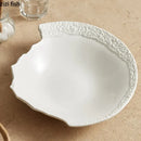 Axyaa Rock Patterned Ceramic Bowl for Molecular Cuisine and Tableware