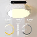 Axyaa Dimmable LED Ceiling Lamp with Remote Control for Living Room Bedroom