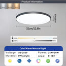 Axyaa Smart LED Ceiling Light | Remote Control Dimmable Ceiling Lamp for Modern Decor