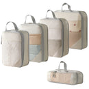 Axyaa Mesh Compression Packing Cubes Set - Waterproof Travel Storage Bags