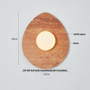 Axyaa Green Marble Stone LED Wall Light Sconce