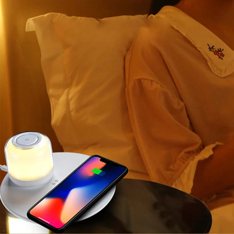Axyaa LED Wireless Charger Table Lamp for Smartphone - Fast Charging Pad