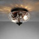 Axyaa Glass Ball LED Ceiling Light: Modern Nordic Suspension Hanging Indoor Decor