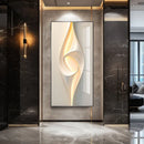 Axyaa Modern Abstract Mural Lamp Entrance Hanging Painting