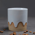 Axyaa Ceramic Glazed Latte Cups Vintage Style Drinking Mugs for Household.