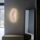 Luxury Feather Lights Resin Sconce Wall Lamp by Axyaa