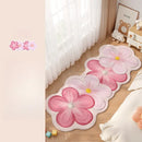 Axyaa Flower Pattern Bedroom Decor Dopamine Carpet - Plush, Fluffy & Washable Rug