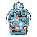 Axyaa Cartoon Printed Mummy Diaper Bag Backpack with Bottle Insulation Storage