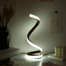 Axyaa Gold S-shaped Three-tone USB Powered Desk Lamp - Creative Decor