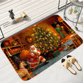 Axyaa Home Christmas New Year Decor Door Mat Bedroom Kitchen Floor Carpet