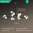 Axyaa Glass Ball Chandelier Ceiling Pendant Light for Home Decor, Living & Dining Room Lighting