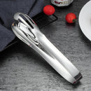 Axyaa Stainless Steel Kitchen Tongs - Multipurpose BBQ Meat Clips & Ice Cube Clamp
