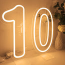 Axyaa Neon Party Sign 38cm Birthday Lights USB Powered with Dimmable Base