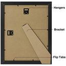 Axyaa Rustic Picture Frames Set of 2 for Wall/Table Display Collage Decor