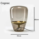 Axyaa Glass Table Lamp: Czech Designer Desk Light for Bedroom, Study, Living Room