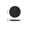 Axyaa Irregular Texture Ceramic Flat Plate for Restaurant and Molecular Cuisine