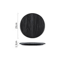 Axyaa Irregular Texture Ceramic Flat Plate for Restaurant and Molecular Cuisine