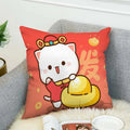 Axyaa Mochi Cat Luxury Cushion Cover Set for Sofa and Bed