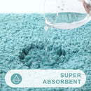 Axyaa Plush Bathroom Rugs Non Slip Absorbent Bath Mats, Machine Washable Carpet
