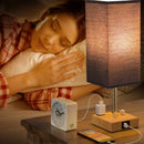 Axyaa Dimmable LED Table Lamp with USB C+A Charging Ports