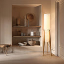 Axyaa Solid Wood Floor Lamp - Japanese Retro Style for Home Decor