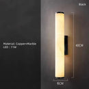 Axyaa Black Gold Marble Wall Sconce for Parlor Bedroom Dining Room