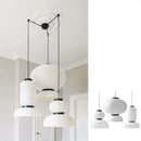 Axyaa Japanese LED Rice Paper Chandelier Pendant Lamp Modern Ceiling Lighting