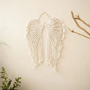 Axyaa Angel Wings Macrame Dream Catcher Wall Hanging - Boho Home Decor
