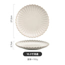 Axyaa Classic White Ceramic Dinnerware Set with Bowls, Plates, and Steak Dishes