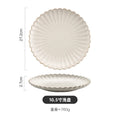 Axyaa Nordic White Ceramic Tableware Set - Dinner Plates, Bowls, Steak Dish, Salad Bowl