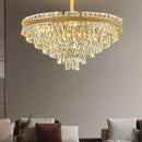 Crystal Living Room Chandelier by Axyaa | Luxury Pendant Light for Dining Room & Ceiling