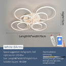 Axyaa Modern LED Chandelier for Home Lighting - Black/White, AC110-220V
