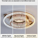 Axyaa Circle Crystal Ceiling Lamp: Modern Simple Luxury Lighting for Home Decor
