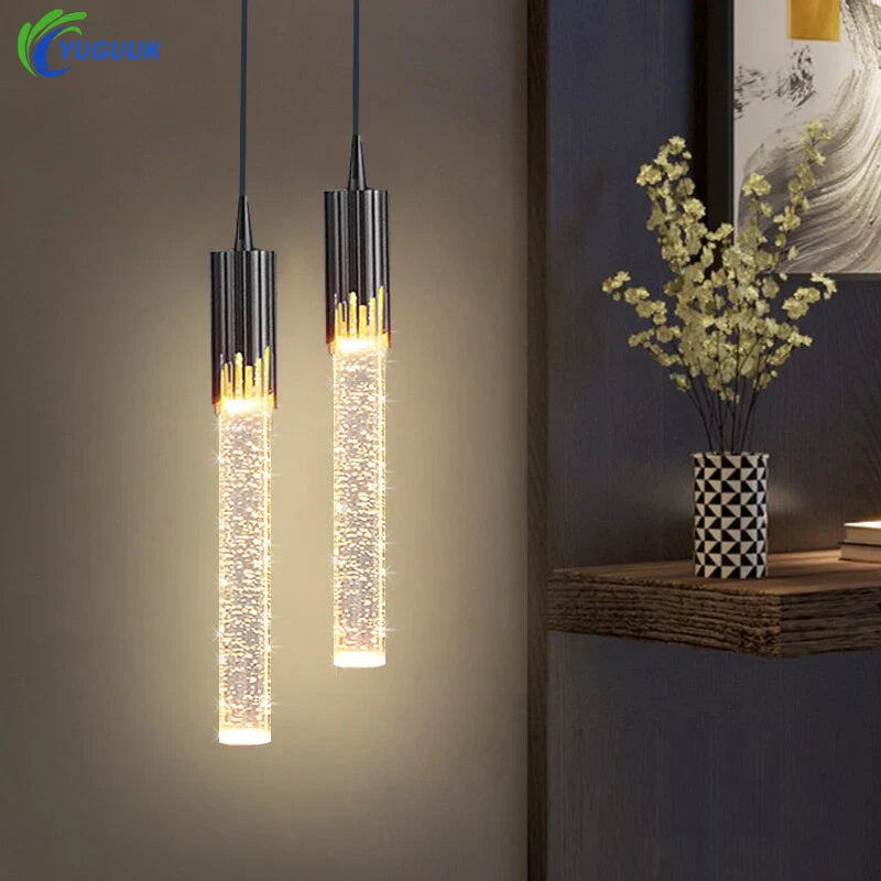 Luxury Crystal Pendant Chandelier by Axyaa for Home Decor and Living Room Lighting