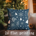 Christmas Tree & Gift Pattern Pillow Covers by Axyaa - Perfect for Sofa, Bedroom, Car