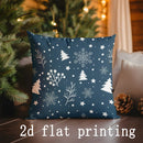 Christmas Tree & Gift Pattern Pillow Covers by Axyaa - Perfect for Sofa, Bedroom, Car