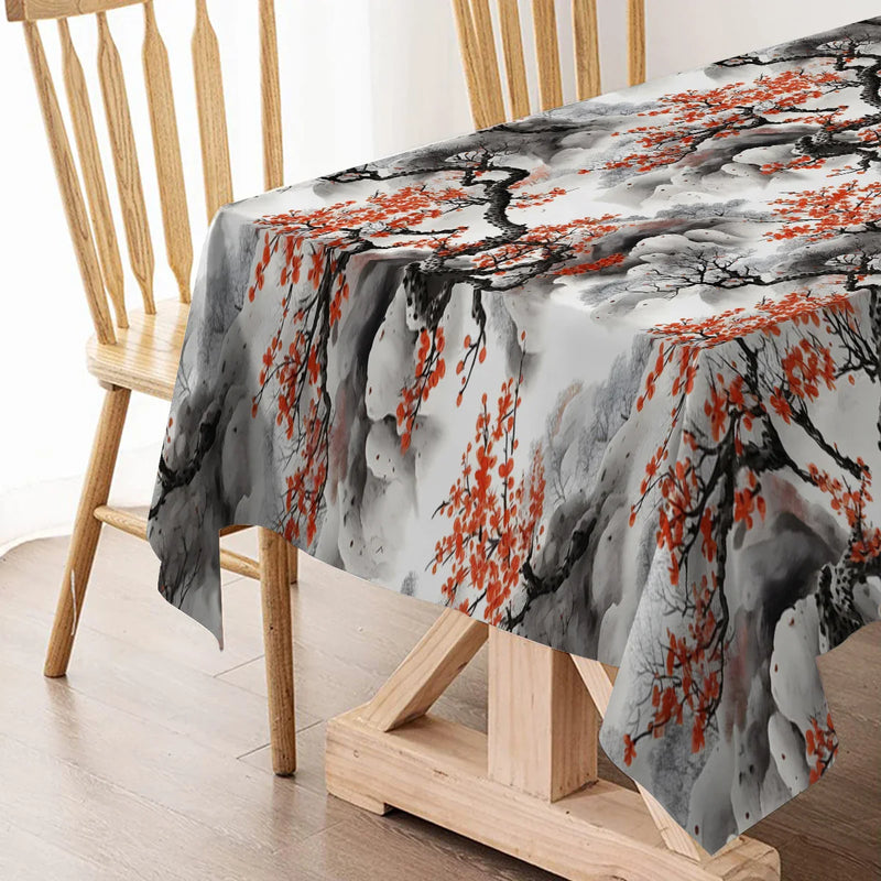 Axyaa Scenery Tablecloth for Wedding, Hotel, Banquet, Kitchen, Dining, & Outdoor Decor