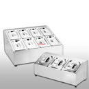 Axya Stainless Steel Seasoning Box Set for Salt/Pepper/Cumin