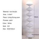 Axyaa Nordic Gourd LED Floor Lamp - Medieval Cream Style, Danish Designer Living Room Lighting