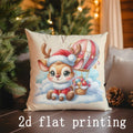 Axyaa Christmas Pillow Covers: Cute & Festive Pattern for Sofa, Bedroom, Car