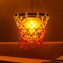 Axyaa Industrial Vintage Glass Chandelier for Kitchen Restaurant Retro Loft Style