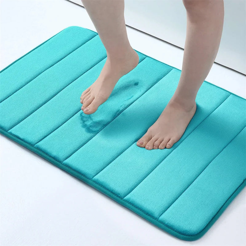 Axyaa Memory Foam Bathroom Mat: Super Absorbent Non-Slip Rug for Home Bathtub Shower Room
